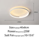 Axyaa LED Ceiling Lamp: Modern Minimalist Round Nordic Design for Living Room Bedroom Dining Lighting