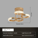 Axyaa Modern Crystal Chandelier Fan with Remote Control and LED - Dimmable Luxury Ceiling Fixture