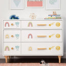 Axyaa Rainbow Boho Star Cloud Wall Sticker Nordic Decor Nursery Room Art