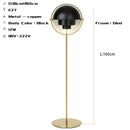 Axyaa Nordic Metal Floor Lamp | Bedroom Study Gold Chrome Black Iron Standing Light
