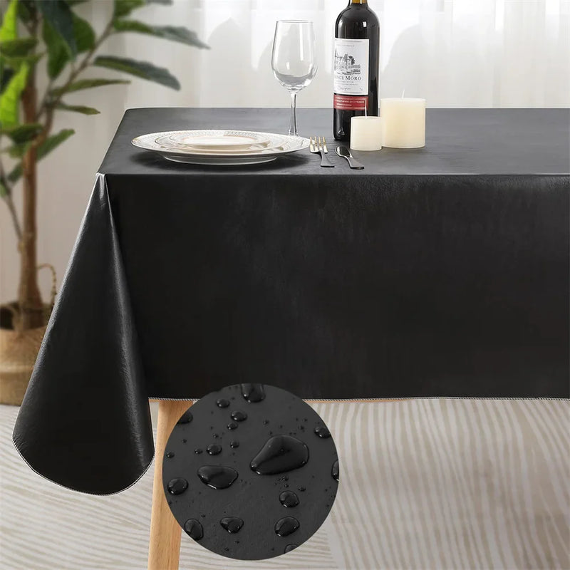Axyaa Waterproof Buffalo Plaid Tablecloth for Dining Kitchen Outdoors