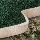Axyaa Red Green Christmas Tree Plush Pillow: Festive Home Sofa Decoration