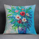 Axyaa Oil Painting Pattern Pillowcase for Car Ornaments, Office, Living Room Home