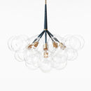 Axyaa Nordic Glass Chandelier Pendant Lights in Black, White, Coffee - 9/12/18 Glass Hanging Luminaria