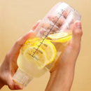 Axyaa Plastic Cocktail Shaker with Scales: 1000ml Bar Mixer Tool