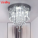 Axyaa Crystal LED Ceiling Chandelier for Modern Home Decor Lighting