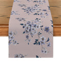 Axyaa Yellow Leaf Plant Table Runner | Chinese Style Floral Table Decor