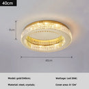 Axyaa Crystal LED Ceiling Light, Dimmable Modern Living Room Fixture