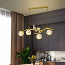 Axyaa Nordic Glass Ball LED Chandelier Dining Table Hanging Lamps