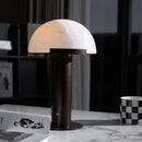 Axyaa Imitation Marble Resin Table Lamp: Postmodern Desk Light for Living Room and Bedroom