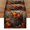 Watercolor Maple Leaf Table Runner by Axyaa - Kitchen & Dining Decor, Washable & Elegant