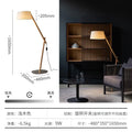 Axyaa Solid Wood LED Floor Lamp for Living Room Bedroom Study Tea House