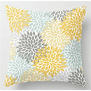 Axyaa Floral Leaves Pattern Cushion Cover for Modern Living Room