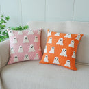 Axyaa Halloween Ghost Pillowcase 45x45cm - Canvas Sofa Decor Cover