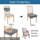 Axyaa Waterproof Stretch Jacquard Dining Chair Cover Set