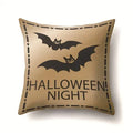 Axyaa Halloween Pumpkin Ghost Print Pillow Cover 45X45CM