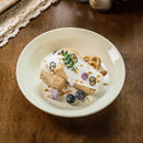Axyaa Cream Ceramic Deep Plate - Set of 2