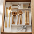 Axyaa Expandable Cutlery Tray Kitchen Drawer Organizer Forks Spoons Knives Holder