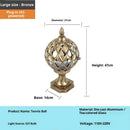 Axyaa Outdoor Globe Glass Column Lamp for Garden Pathway Lighting