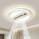 Axyaa LED Bladeless Fan Light, Modern Minimalist Integrated Ceiling Light