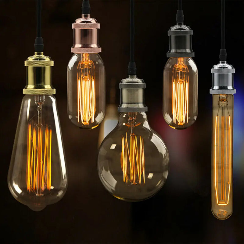 Axyaa Retro Industrial Pendant Lamp Base E27 Ceiling Lighting Fixture