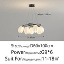Axyaa Modern LED Glass Chandeliers - Luxury Decorative Lighting