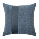 Faux Leather Textured Accent Pillow Cover in 9 Colors by Axyaa