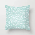 Axyaa Mint Green Geometric Print Lumbar Pillowcase