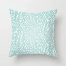 Axyaa Mint Green Geometric Print Lumbar Pillowcase
