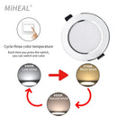 Axyaa LED Downlight: 5W-15W Three-color Dimmable Recessed Ceiling Spotlight
