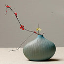 Axyaa Stone Pottery Flower Vase: Chinese Style Retro Ceramic Home Decor