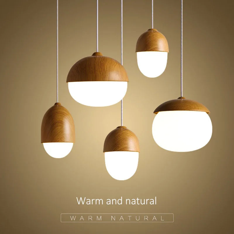 Nordic Wooden Pendant Light – Axya Chandelier for Home Decor