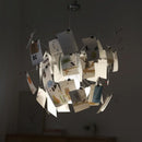 Axyaa French Style Zettel Paper Chandelier LED Pendant Light for Dining Living Bedroom