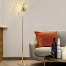 Axyaa Swan LED Desk Lamp - Golden Contemporary Home Decor