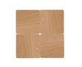 Axyaa Walnut Wood Coaster Set for Table Protection and Insulation
