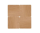 Axyaa Wood Jigsaw Coaster Set for Table Protection and Restaurant Decor