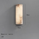 Axyaa Marble LED Wall Lamp Art Deco Sconce for Home & Hospitality Decor