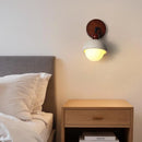 Axyaa LED Wall Lamps Yellow Travertine White Glass Living Room Bathroom Mirror Light