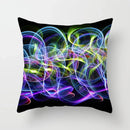 Axyaa Geometric Cat Hug Pillow Cover in Psychedelic Colors