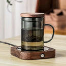 Axyaa Heat Resistant Glass Tea Cup with Strainer Infuser Pot Set