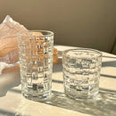 Axyaa Rattan Net Red Glass Cup Set - Household Water Juice Coffee Cold Drinking Mug