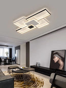 Axyaa Modern LED Chandeliers - 2024 Dimmable Ceiling Lights for Living, Dining, Bedroom