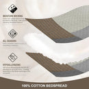 King Size Cotton Patchwork Bedspread Set with Pillow Shams by Axyaa