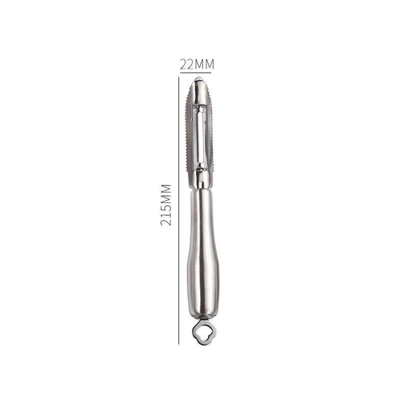 Axyaa Stainless Steel Vegetable Fruit Peeler Grater Knife - Kitchen Gadget