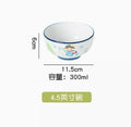 Axyaa Children's Rice Bowl Set: Cartoon Rice Bowl & Ceramic Tableware