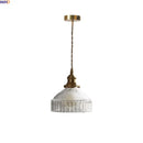 Axyaa Glass Copper Iron LED Pendant Chandelier