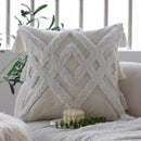 Axyaa Green Floral Throw Pillow Cover - 45X45 Square Cushion for Home Decor