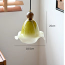 Axyaa Green Glass Art Pendant Lamp for Bedroom Living Room Wall Decor