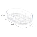 Axyaa Rotating Tray Spice Rack Fridge Organizer Turntable Storage Box