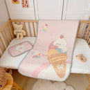 Axyaa Kids Hamburger Astronaut Latex Mat Set, Cartoon Design, 60x120cm